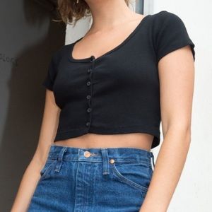 Brandy Melville Zelly top BLACK